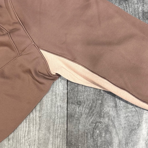 Lululemon Tech Fleece Hiking 1/4 Zip Pullover in Dark Oxide / Pink Clay [5087] - Picture 5 of 8